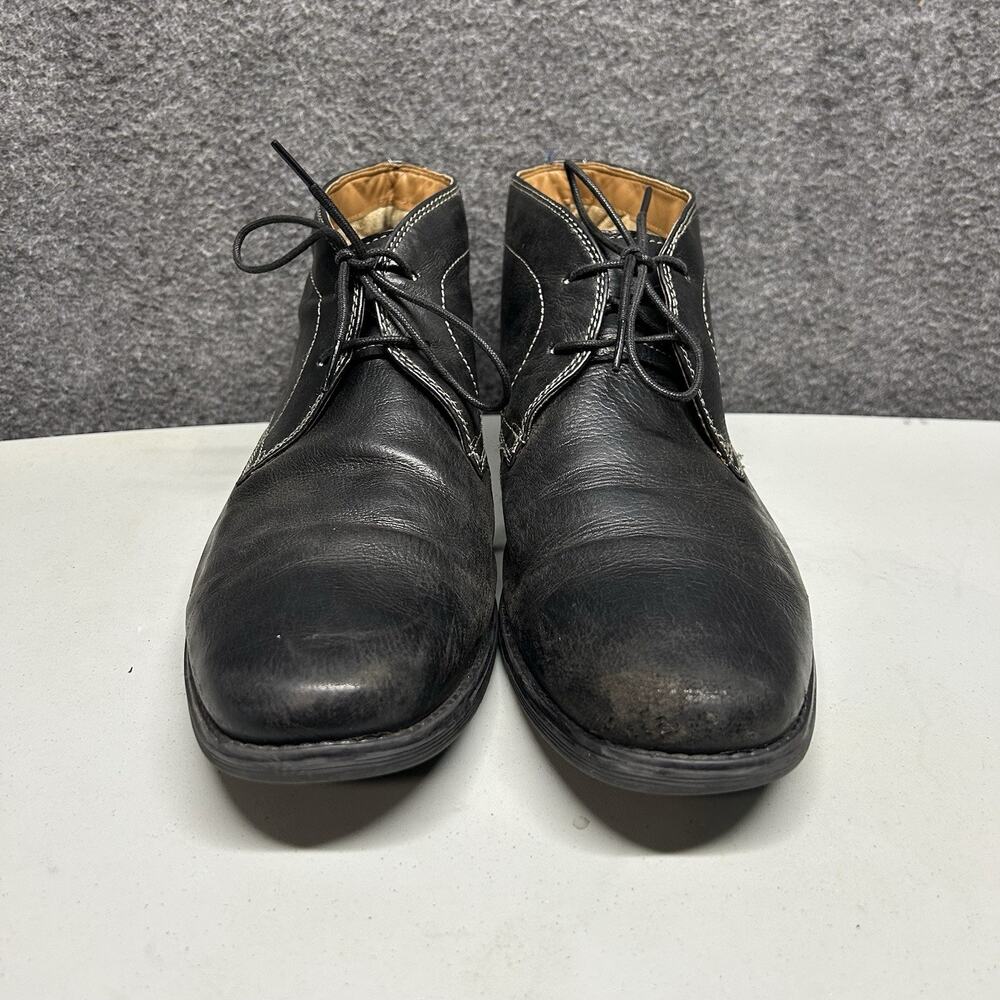 Clarks Desert Boot Lace Up Chukka Beeswax Leather Mens size 13 M Black Shoe - Picture 2 of 5